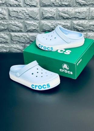 Крокс жіночі на високій підошві шльопанці crocs сабо, хіт!