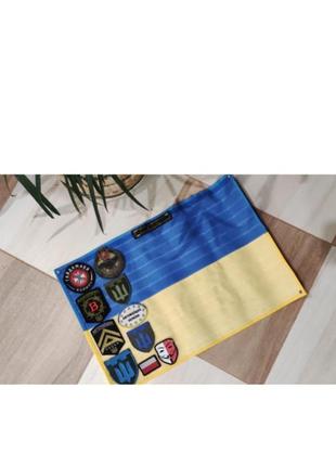 Велкро панель для шевронів килимок 60на40 см прапор україни жовтоблакитна