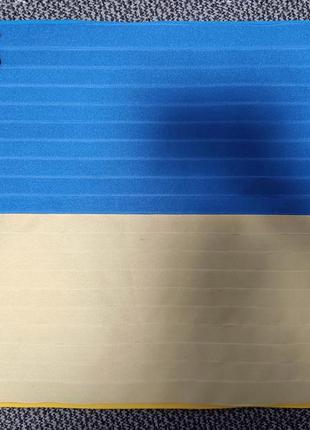 Векро патч панель 60на40 см для патчей наклеек и шевронов флаг украины желтая2 фото