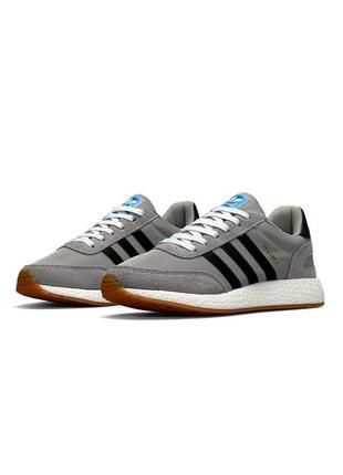 Мужские кроссовки adidas originals iniki gray black