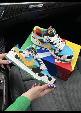 Женские кроссовки nike sb dunk low ben & jerry&s chunky dunky