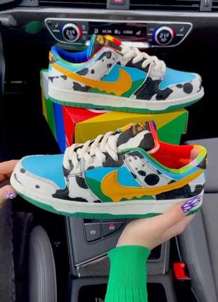 Женские кроссовки nike sb dunk low ben &amp; jerry&amp;s chunky dunky4 фото