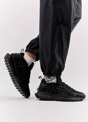 Чоловічі кросівки competición reebok zig kinetica edge / демісезонні / весняні, літні, осінні / взуття / текстиль / чорні