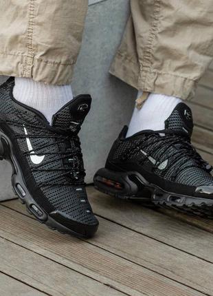 Кроссовки nike air max tn plus toggle black reflective черные