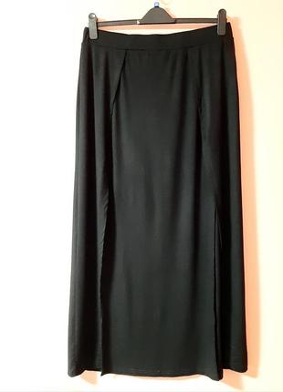Стильная трикотажная юбка с разрезами в размере 1xl от бренда shein8 фото