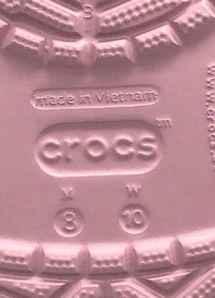 Крокс крокбэнд клог розовые crocs crocband ii clog petal pink/graphite7 фото