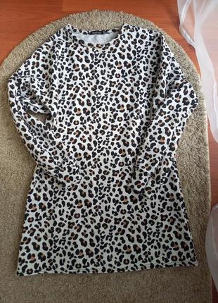 Платье леопардовый принт1 фото