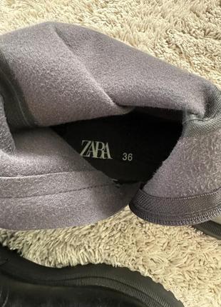 Новые сапоги на тракторной подошве «zara»7 фото