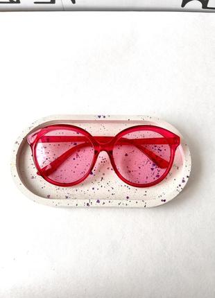 Великі рожеві окуляри жіночі