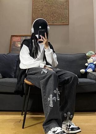 Джинси штани  хрести