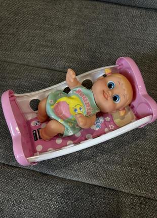 Кукла ползает bouncin' babies bounie с кроваткой 16 см