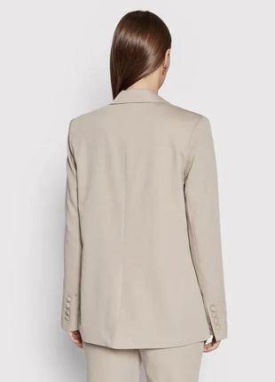 Оверсайз-пиджак, бежевый пиджак, бежевый жакет оверсайз от бренда na-kd3 фото