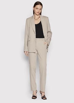 Піджак оверсайз, бежевий піджак, бежевий жакет оверсайз від бренду na-kd2 фото