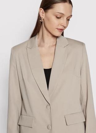 Піджак оверсайз, бежевий піджак, бежевий жакет оверсайз від бренду na-kd4 фото