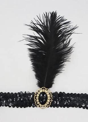 Повязка на голову в стиле гетсби вечеринка в стиле большого гетсби,20х