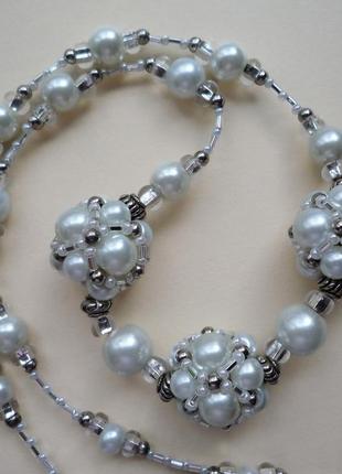 Винтажные жемчужные бусы чехия , богемия