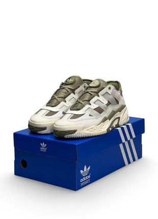 Кросівки чоловічі adidas originals niteball prm beige olive бежеві повсякденні шкіряні кросівки адідас5 фото