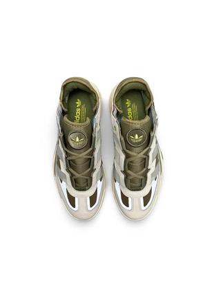 Кросівки чоловічі adidas originals niteball prm beige olive бежеві повсякденні шкіряні кросівки адідас6 фото