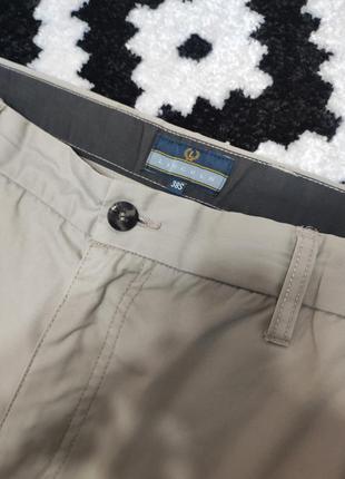 Брюки брюки мужские бежевые с боковыми карманами прямые широкие lincoln, размер xl - 2xl4 фото