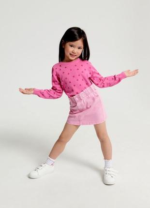 Свитер джемпер в сердечки 98, 122 см