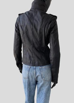 Кожаная куртка косуха superdry fabiana filippi massimo dutti 100% кожа5 фото