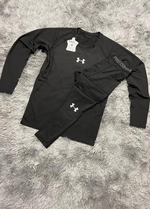 ◻️термобілизна under armor all black