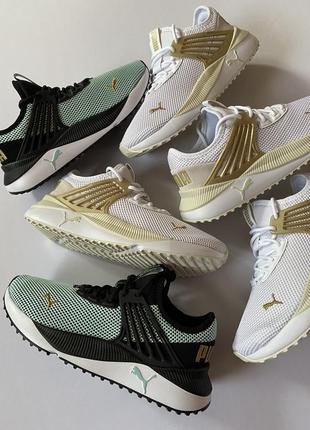 Голубые/белые кроссовки пума оригинал/puma pacer future metallic pop