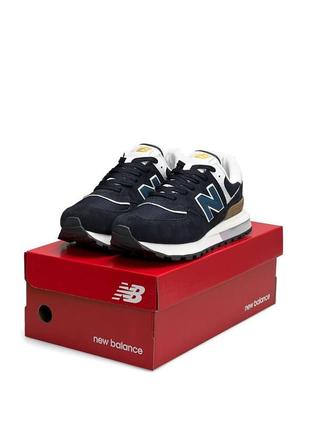 Кроссовки мужские new balance navy blue sand синие повседневные кроссовки нью баланс5 фото