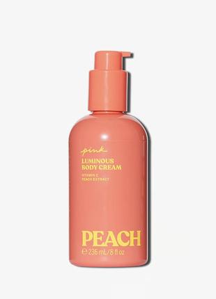 Лосьон для тела с шиммером victoria’s secret pink peach body lotion оригинал большой лосьон помпа2 фото