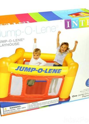 Дитячий надувний батут «jump-o-lene» intex 48260, 174x174x112