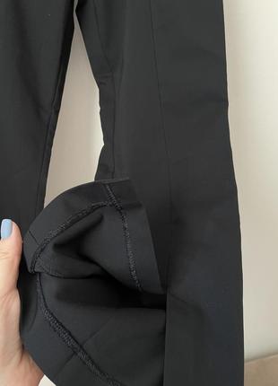 Черные брюки/ брюки с разрезами спереди4 фото