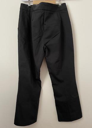 Черные брюки/ брюки с разрезами спереди5 фото