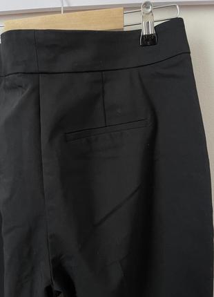 Черные брюки/ брюки с разрезами спереди6 фото