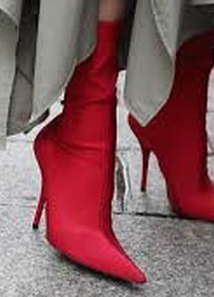 Сапожки чулки от зара полусапожки zara в стиле jimmy choo Boy chanel gucci9 фото