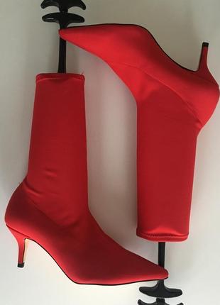 Сапожки чулки от зара полусапожки zara в стиле jimmy choo Boy chanel gucci8 фото