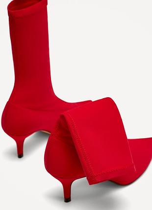 Сапожки чулки от зара полусапожки zara в стиле jimmy choo Boy chanel gucci2 фото