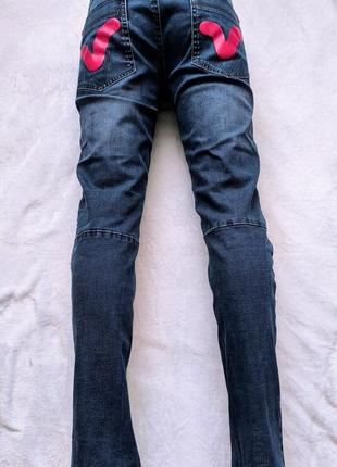 Voi jeans стильные джинсы темно-синего цвета4 фото