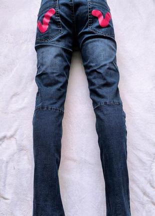 Voi jeans Cropped стильные джинсы темно-синего цвета4 фото