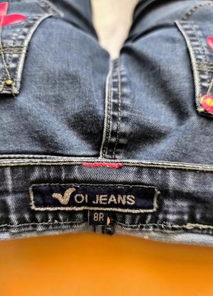 Voi jeans стильные джинсы темно-синего цвета6 фото