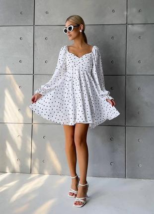 Платье белое и черное