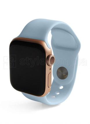 Ремешок для apple watch sport band силиконовый 42/44мм s/m light blue / голубой (5)