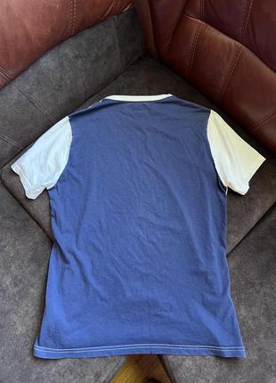 Хлопковая футболка converse all star оригинальная белая синяя5 фото