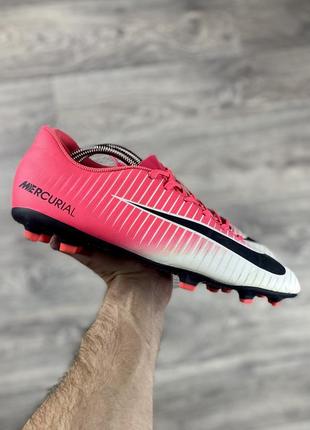 Nike mercurial бутсы сороконожки копы 45 размер футбольные розовые оригинал