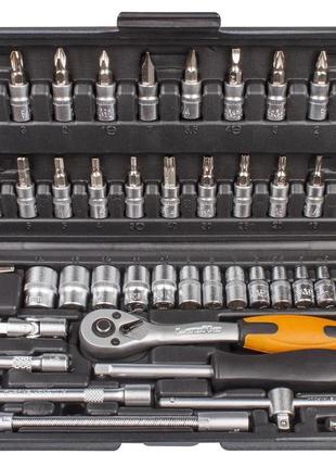 Набор инструментов 46 предметов / универсальный набор ключей для автомобиля в кейсе / набор торцевых головок