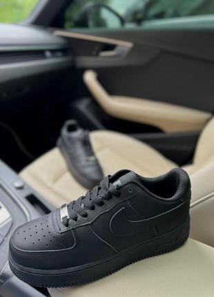 Nike air force 1 black кроссовки