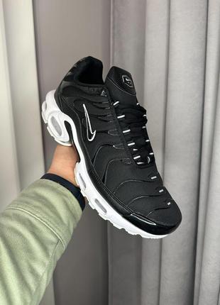 Отличные мужские кроссовки nike air max tn plus black чёрные