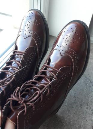 Кожаные,стильные ботинки asos из натуральной кожи, размер ,35,36,375 фото
