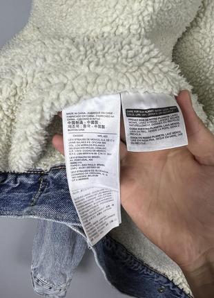 Levis sherpa осенняя джинсовая шерпа / куртка с мехом7 фото