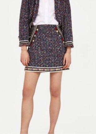 Классика юбка в этно стиле zara