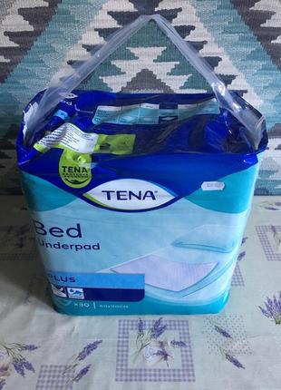 Одноразові пелюшки tena bed underpad 90*60 30 штук одноразові пелюшки